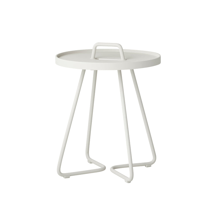 ON THE MOVE SIDE TABLE WHITE SMALL
