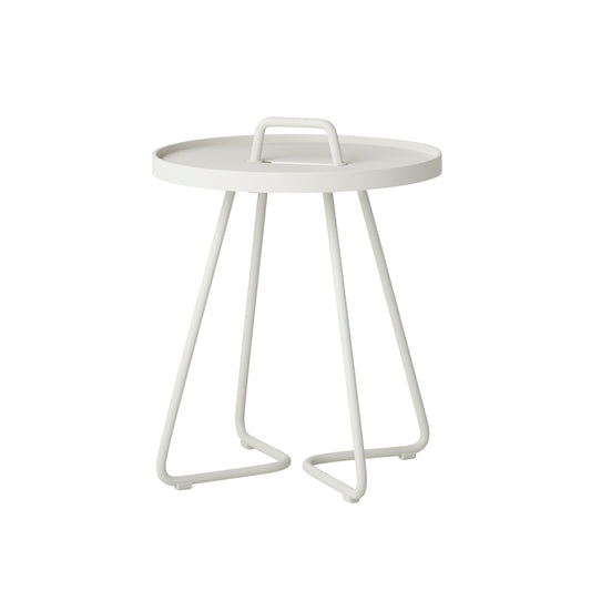 ON THE MOVE SIDE TABLE WHITE SMALL