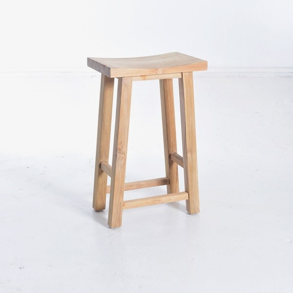 GEISHA JAPANESE BAR STOOL IN TEAK WOOD