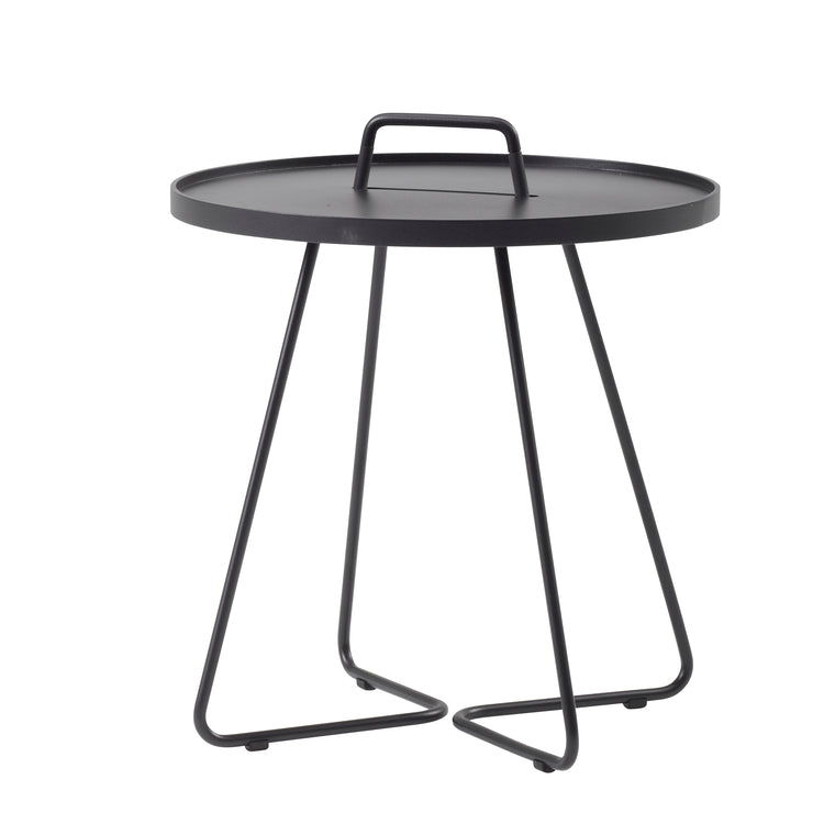 ON THE MOVE SIDE TABLE LARGE BLACK