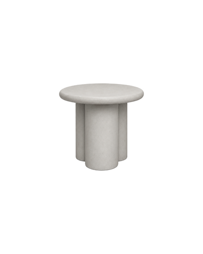 OLBIA SIDE TABLE IN WEATHERED CEMENT