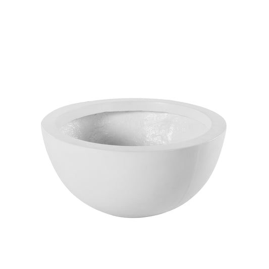 SOLARO ROUND BOWL - M WHITE