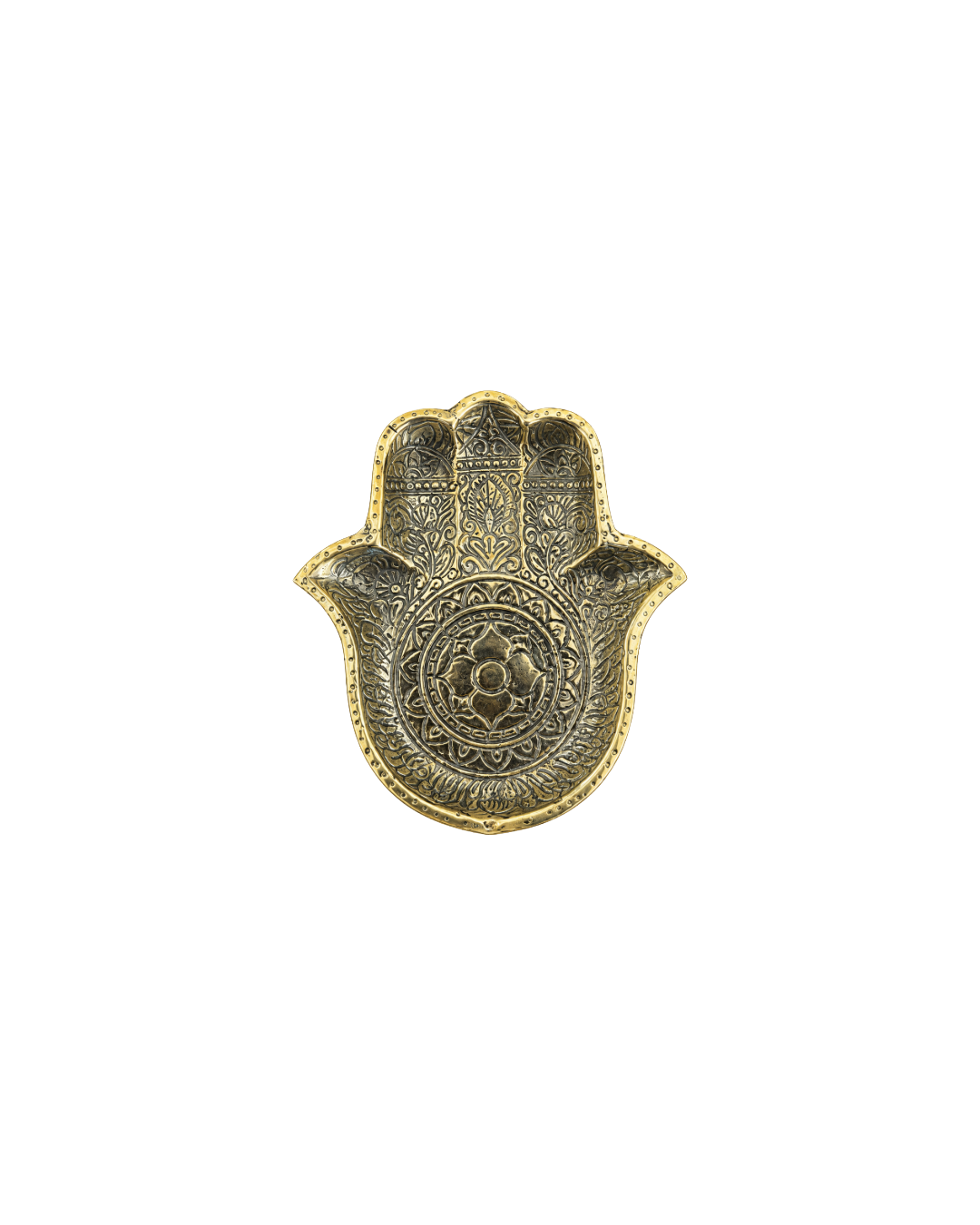 SMALL BRASS HAMSA