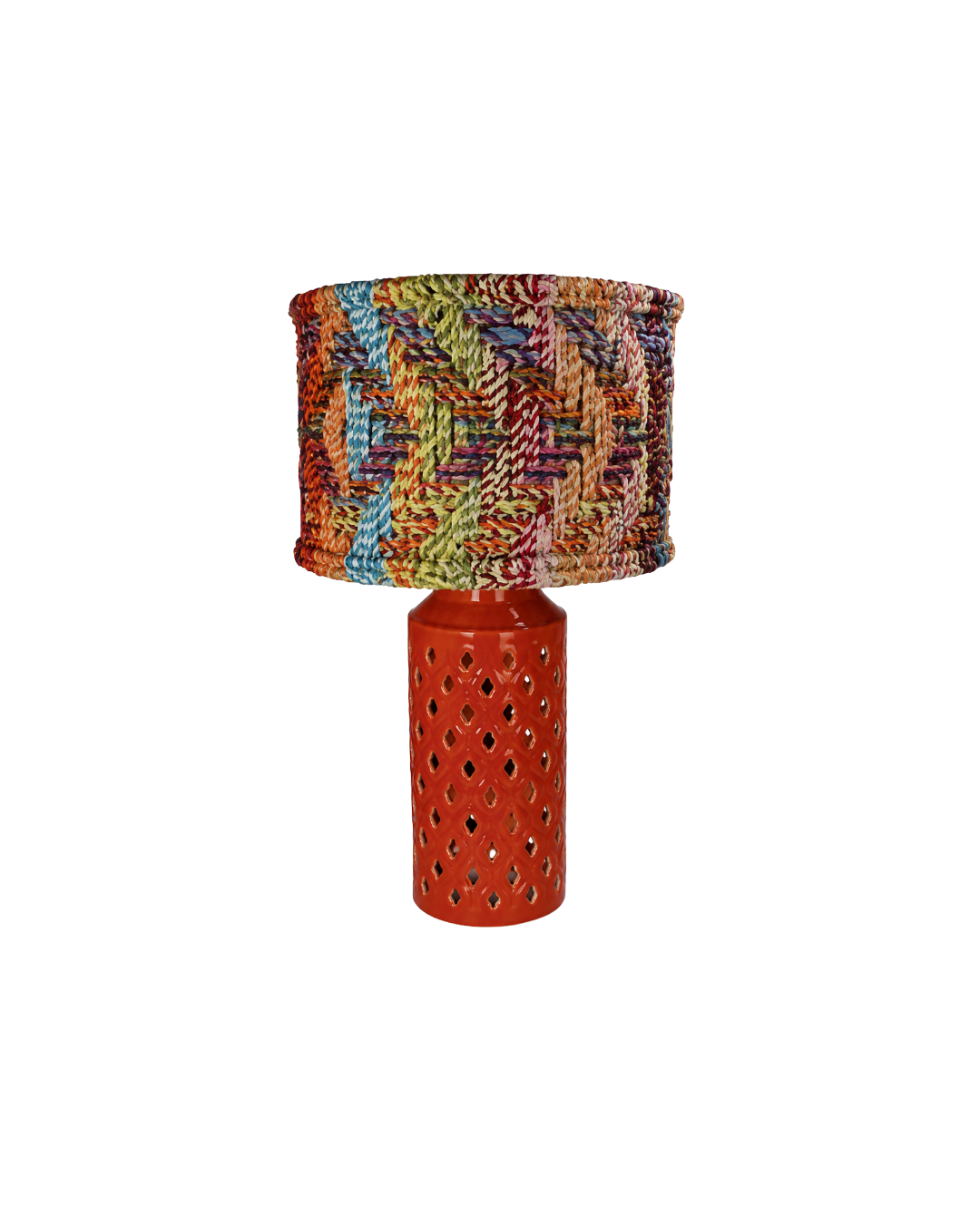 ORANGE IRON TABLE LAMP