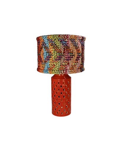 ORANGE IRON TABLE LAMP