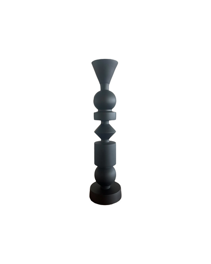 MATTE BLACK CANDLESTICK – H46 CM