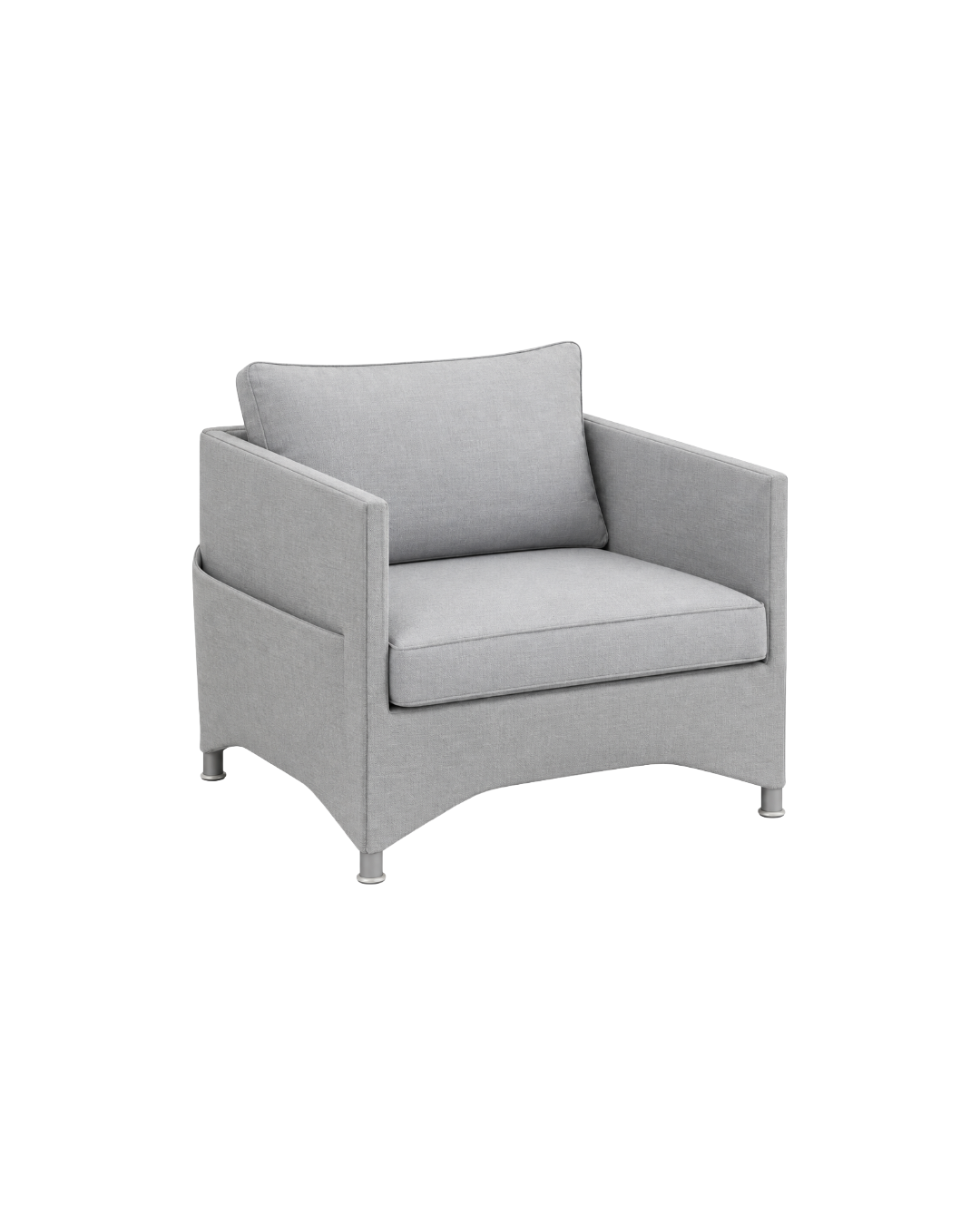 DIAMOND LOUNGE CHAIR IN LIGHT GREY