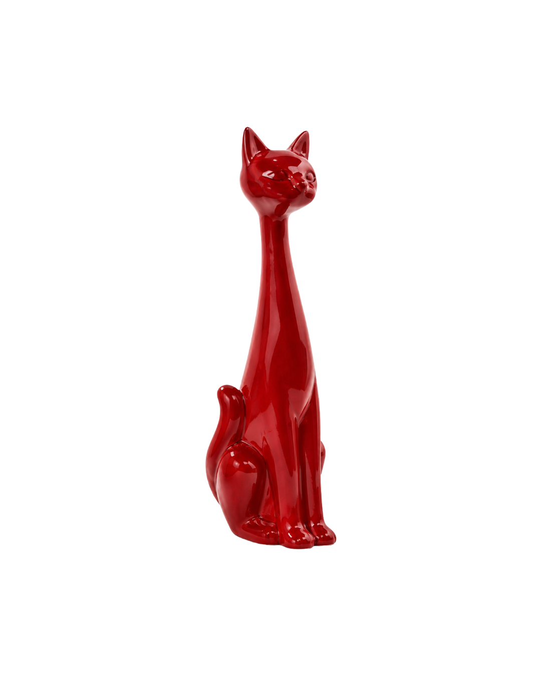 RED CAT SCULPTURE - MEDIUM