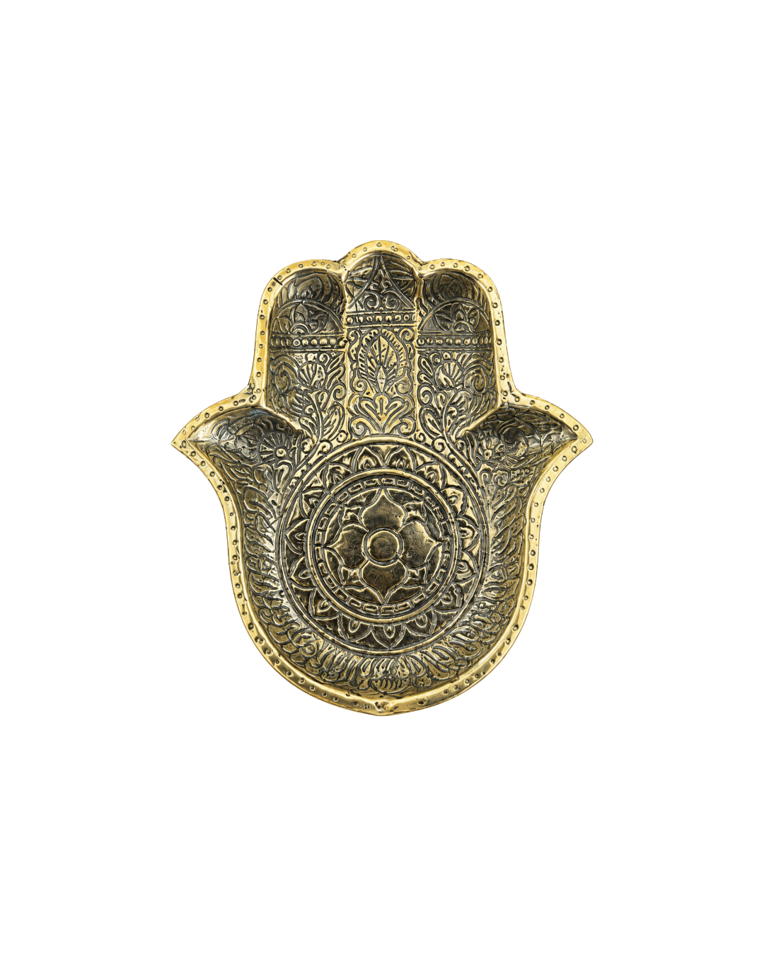 LARGE BRASS HAMSA