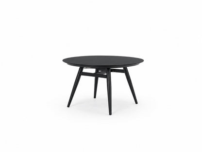 ROUND DINING TABLE WITH CERAMIC EFFECT GLASS
