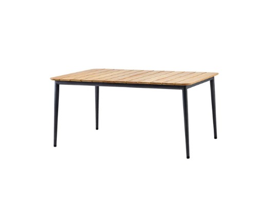 CORE DINING TABLE WITH TEAK TOP