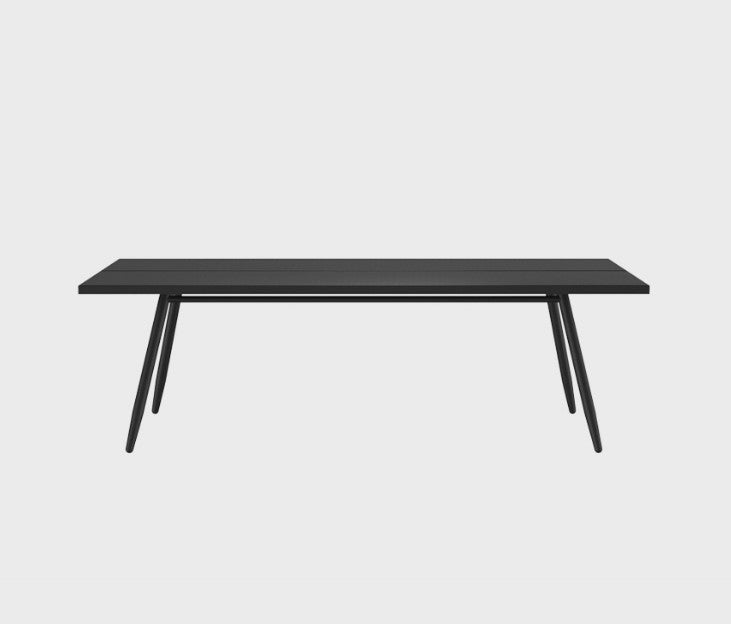 STIPA TABLE ALU CHARC DIM:200X100X75CM