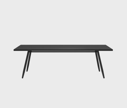 STIPA TABLE ALU CHARC DIM:200X100X75CM