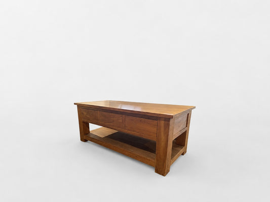 CAMILLE- TV CABINET WITH 3DRAWERS IN TEAK WOOD