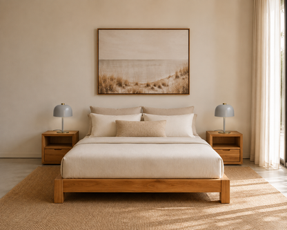 ROWENTA BED IN TEAK WOOD