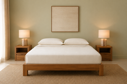 ROWENTA BED IN TEAK WOOD
