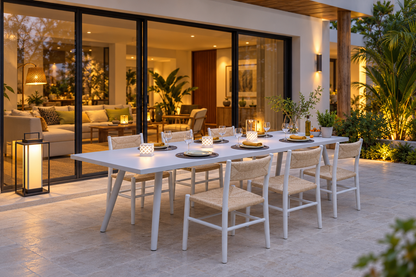 STIPA CHAIR IN WHITE ALUMINIUM