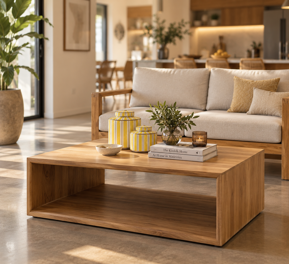 CUBICO COFFEE TABLE IN TEAK