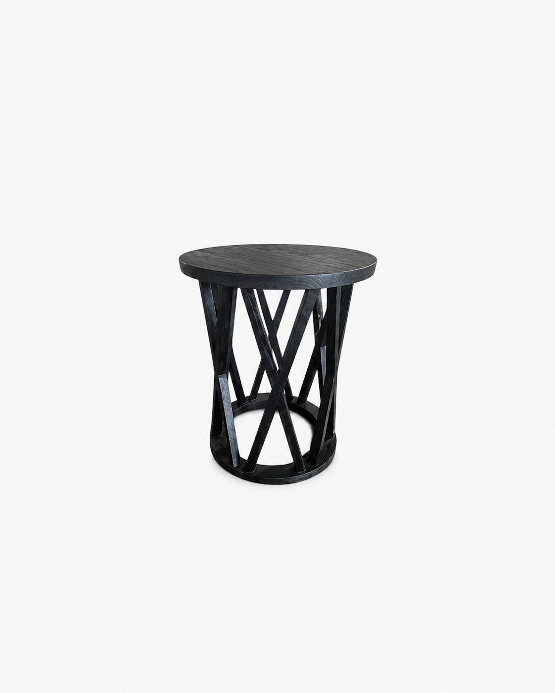DRUMMER SIDETABLE IN RECYCLED TEAK