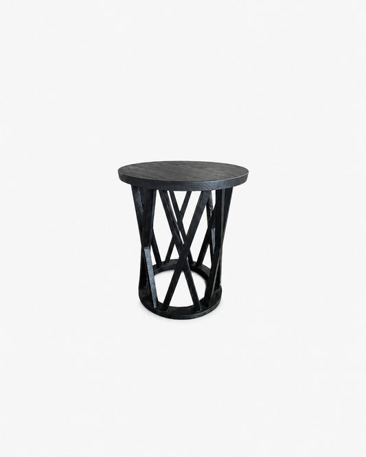 DRUMMER SIDETABLE IN RECYCLED TEAK