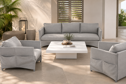 DIAMOND LOUNGE CHAIR IN LIGHT GREY