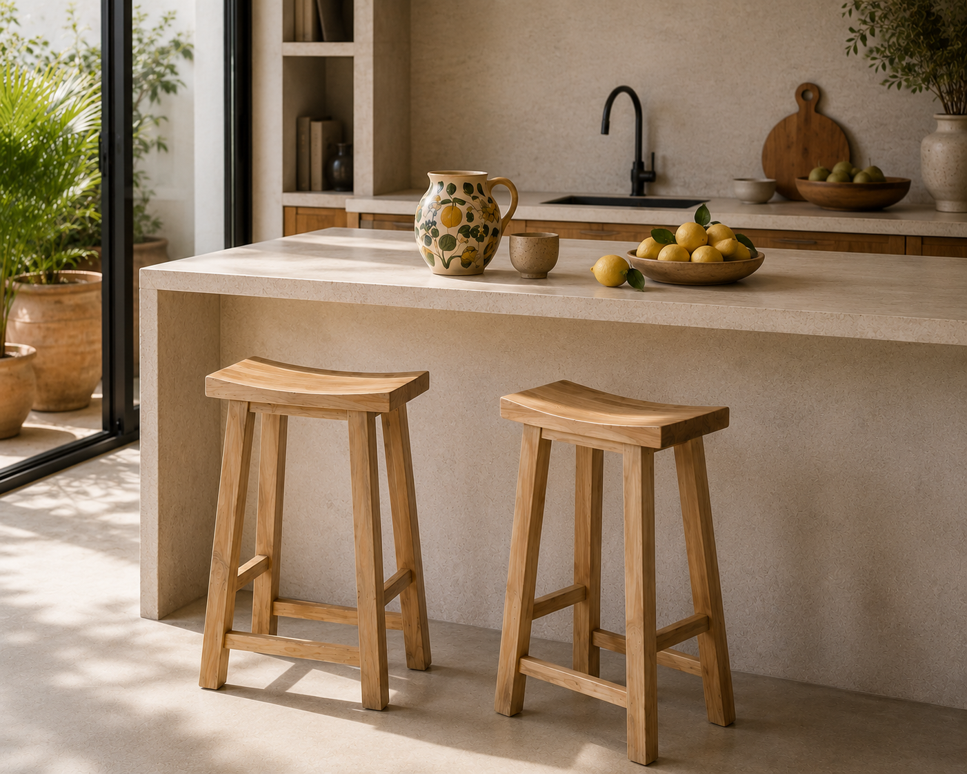 GEISHA JAPANESE BAR STOOL