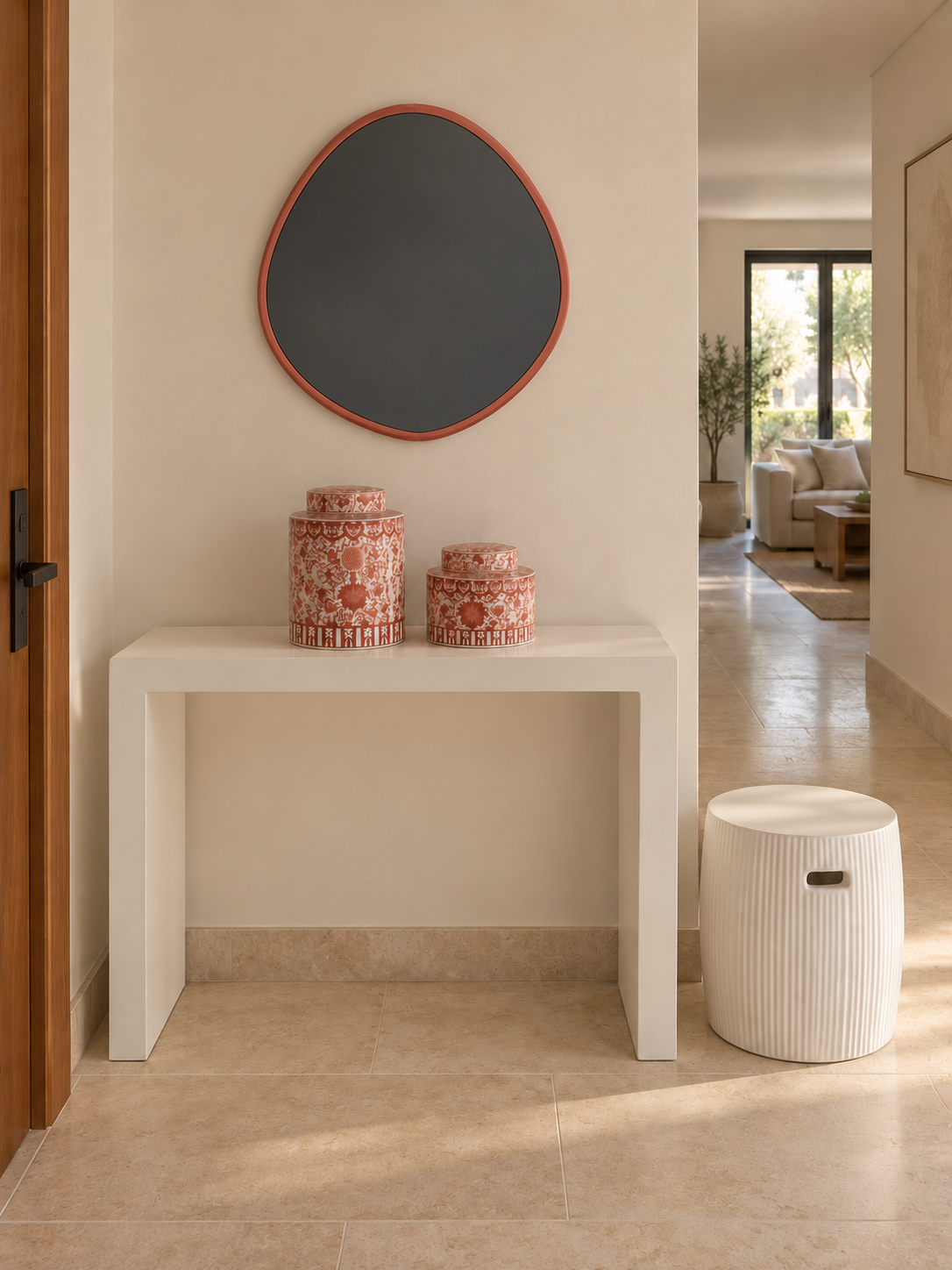 GUSA MIRROR FREEFORM TERRACOTTA
