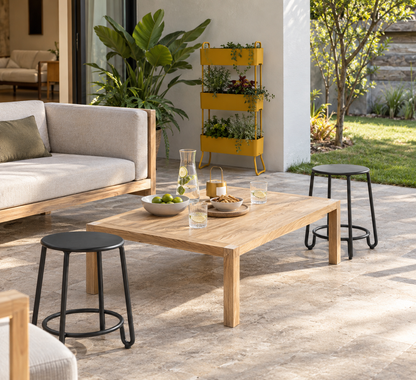 HUGGY STOOL H45 CHARCOAL