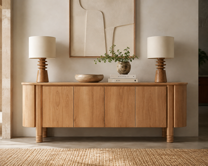 KAMILLE OAK & OAK VENEER CABINET