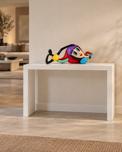 LES COPINES RECLINING LADY SCULPTURE