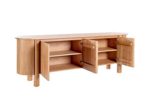 KAMILLE CABINET-OAK & OAK VENEER