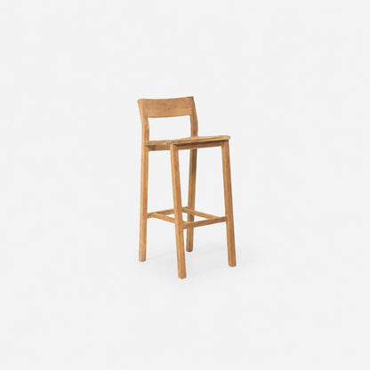 MALORY BAR STOOL IN TEAK WOOD