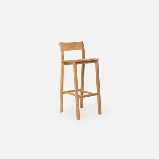 MALORY BAR STOOL IN TEAK WOOD