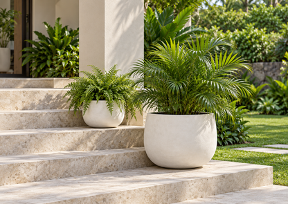 NERJA PLANTER SMALL WHITE