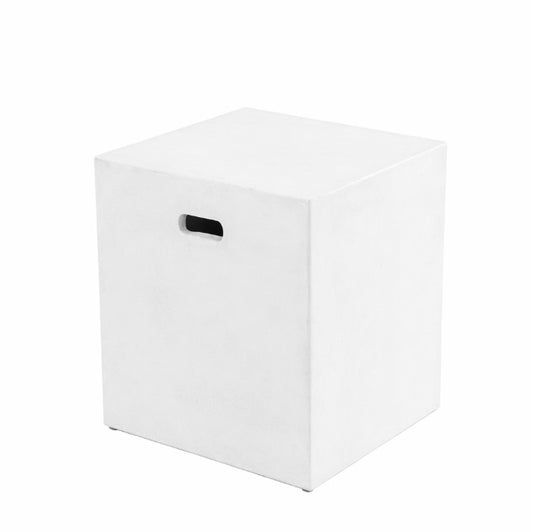 OAKHAM STOOL WHITE FIBER & CEMENT