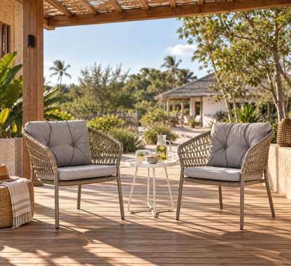 OCEAN ARMCHAIR IN TAUPE