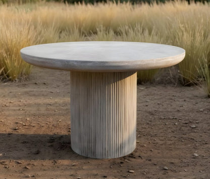PATRAS ROUND TABLE WEATHERED CEMENT