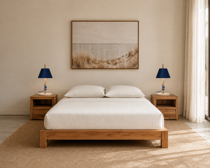 ROWENTA BED IN TEAK WOOD