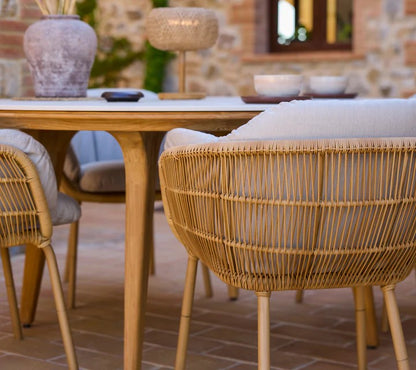 STAY CHAIR IN ALUMINIUM INCLUDE CUSHION SET NATTE SAND