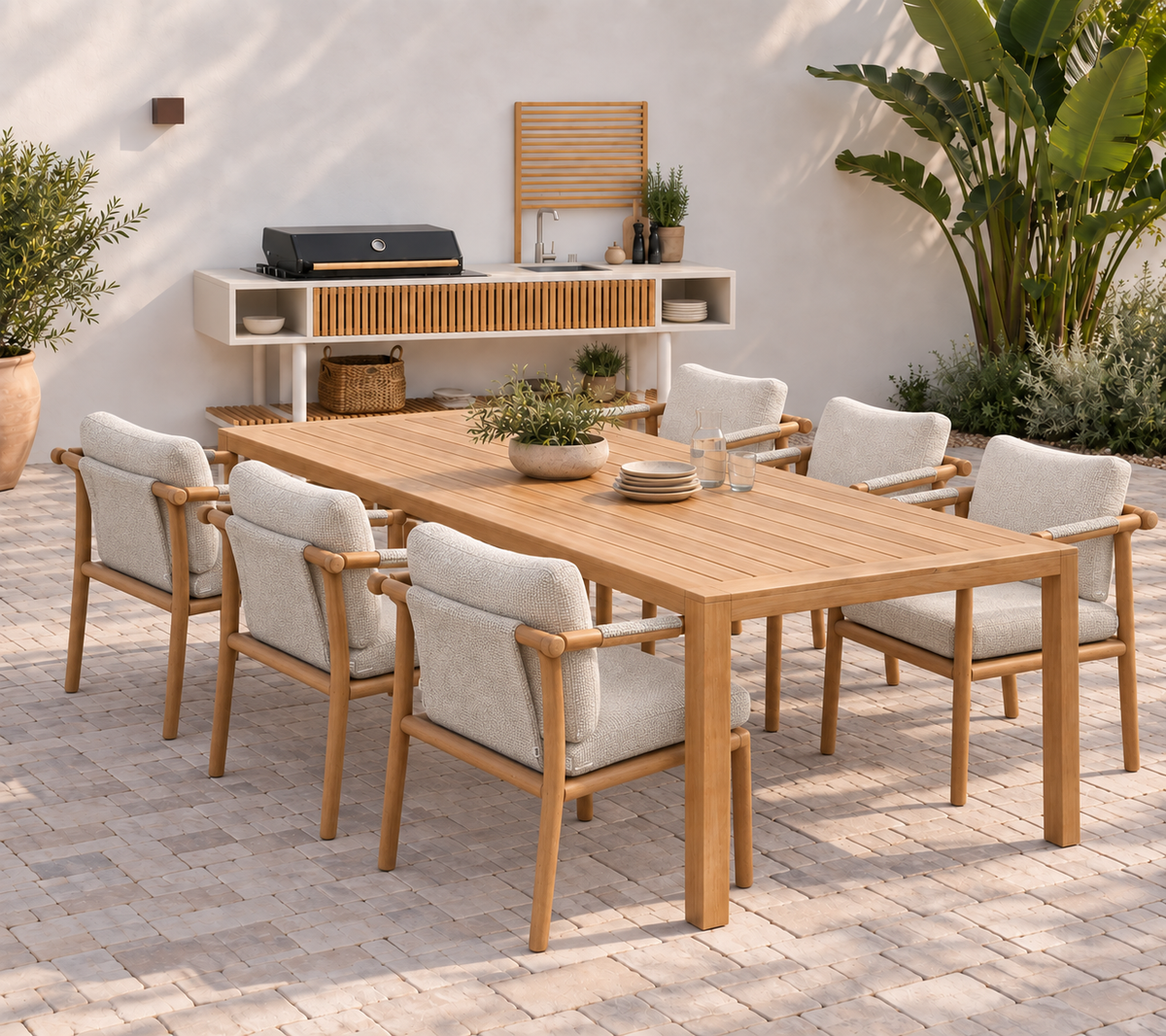 STICKS ARMCHAIR IN TEAK