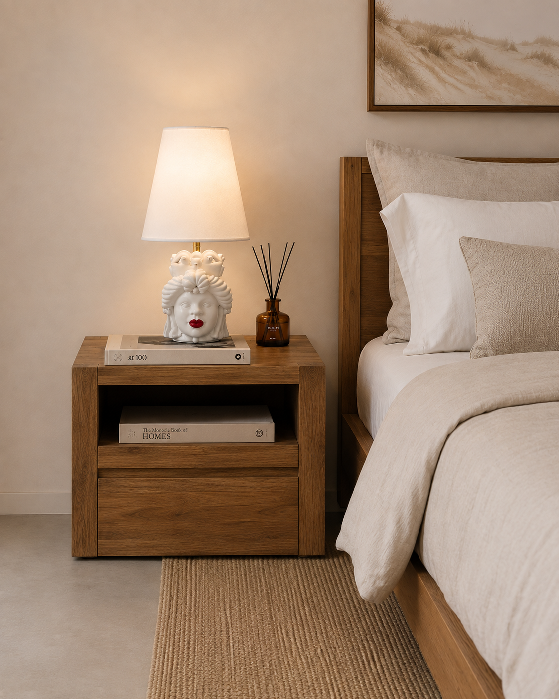 MINI TEAK BEDSIDE