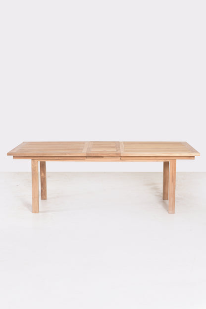 JAIRO EXTENSIBLE DINING TABLE IN TEAK WOOD