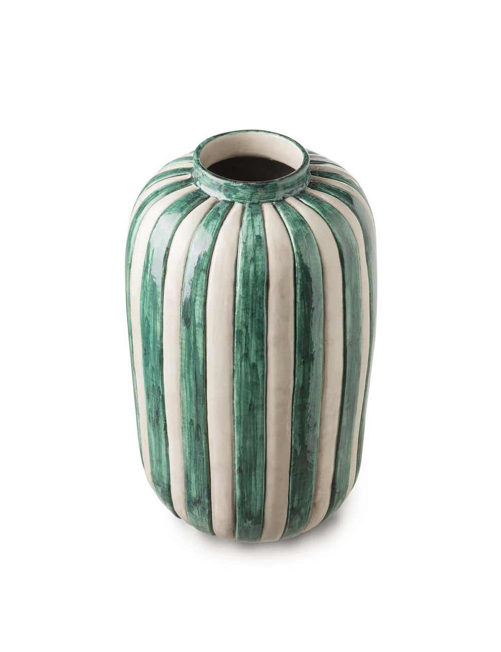 VASE VRIDE TALL IN WHITE AND RAMINO